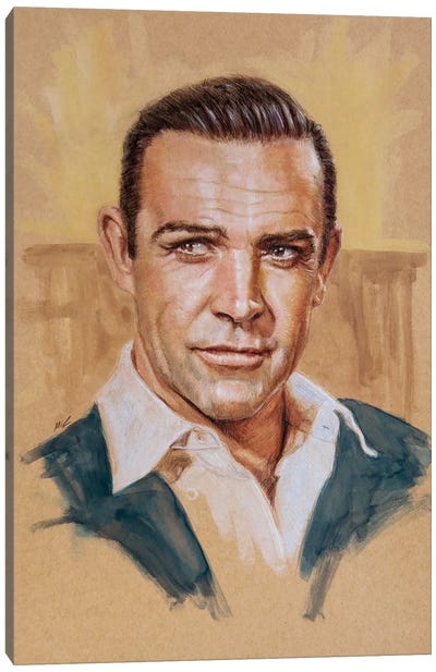 Sean Connery Canvas Art Print - James Bond