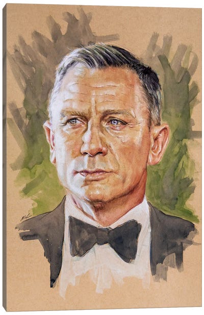 Daniel Craig Canvas Art Print - James Bond