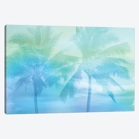 Palm Breeze Blue I Canvas Print #MIA23} by Mia Jensen Canvas Print