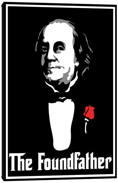 The Foundfather Canvas Art Print - The Godfather
