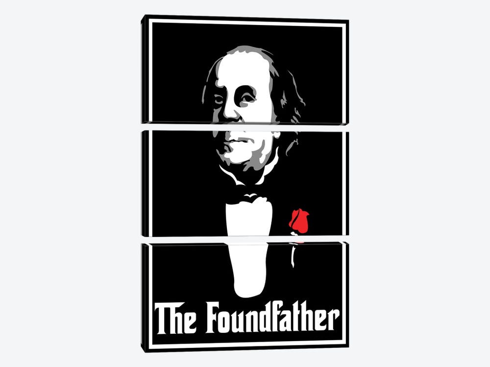 The Foundfather by Cristian Mielu 3-piece Canvas Wall Art