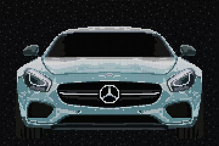 AMG GT by Cristian Mielu wall art