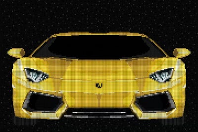 Aventador by Cristian Mielu framed canvas print