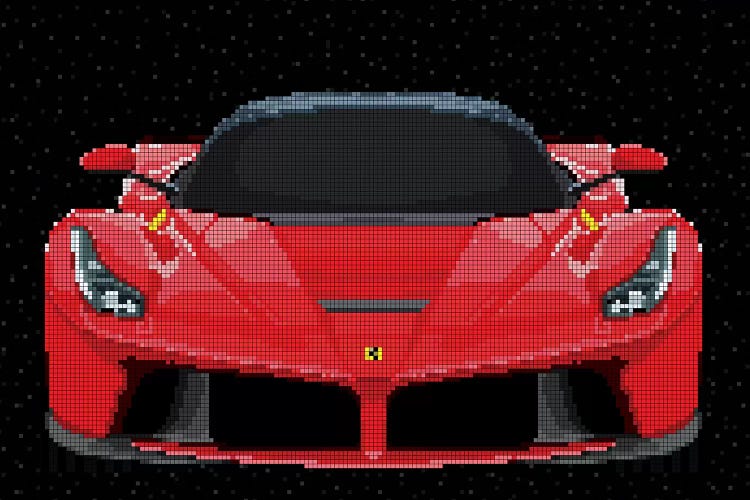 La Ferrari by Cristian Mielu wall art