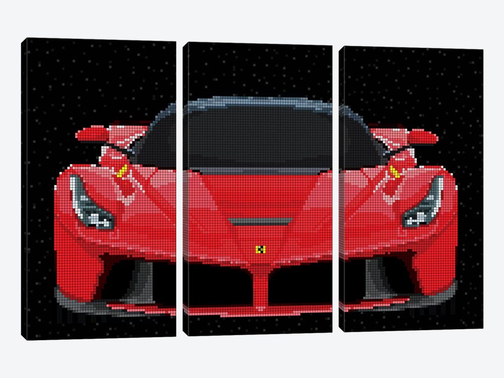 La Ferrari by Cristian Mielu 3-piece Canvas Art