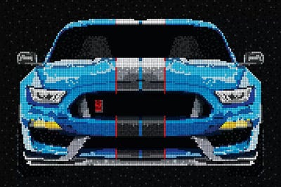 Mustang by Cristian Mielu multi panel art