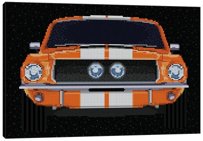 '67 Mustang Canvas Art Print - Ford
