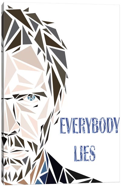 House MD - Everybody Lies Canvas Art Print - Cristian Mielu