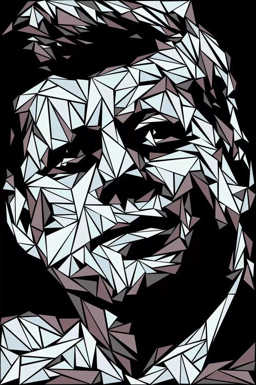 John Fitzgerald Kennedy by Cristian Mielu wall art
