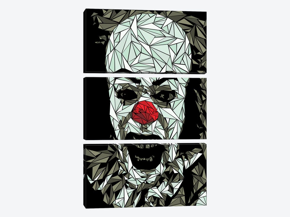 It Clown by Cristian Mielu 3-piece Canvas Wall Art