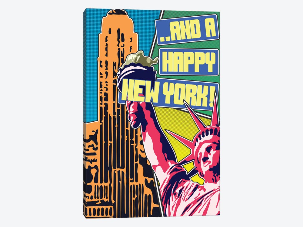 And A Happy New York by Cristian Mielu 1-piece Canvas Artwork