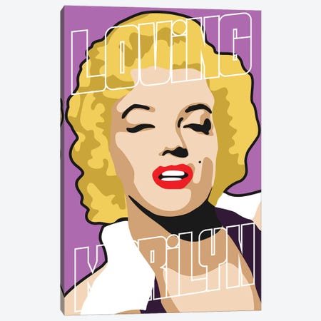 Loving Marilyn I Canvas Print #MIE149} by Cristian Mielu Art Print