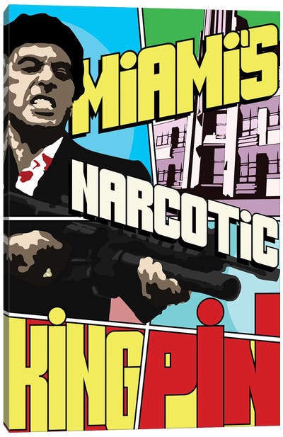 Miami's Narcotic Kingpin Canvas Art Print - Scarface