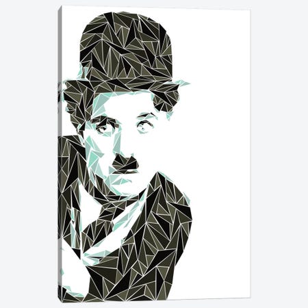 Charlie Chaplin I Canvas Print #MIE15} by Cristian Mielu Canvas Art Print