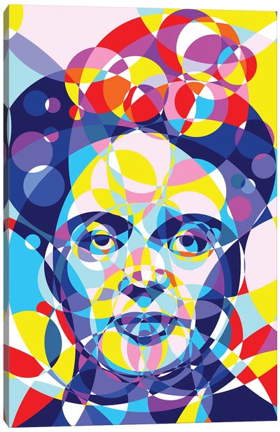 Frida United Circles Canvas Art Print - Frida Kahlo