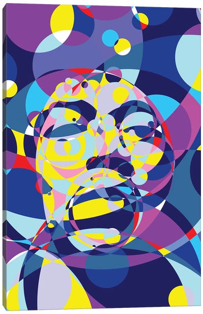 Jimi United Circles Canvas Art Print - Jimi Hendrix