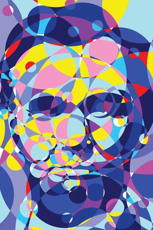 Abraham Lincoln United Circles by Cristian Mielu wall art