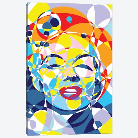 Marilyn United Circles Canvas Print #MIE166} by Cristian Mielu Canvas Wall Art