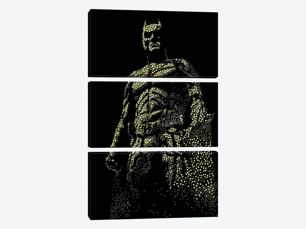Dark Knight by Cristian Mielu 3-piece Canvas Print