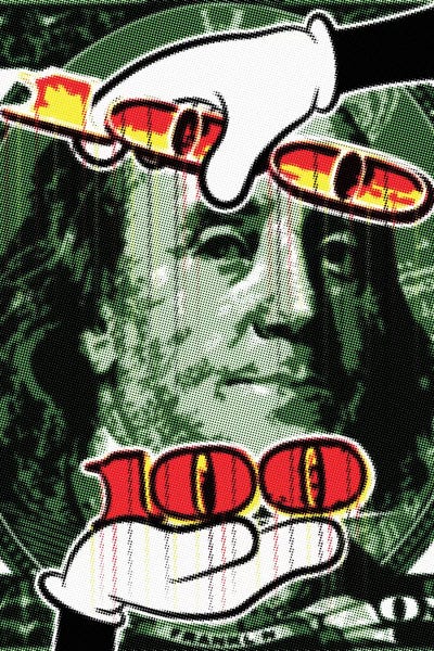 Money: Benjamin Raster Points II by Cristian Mielu