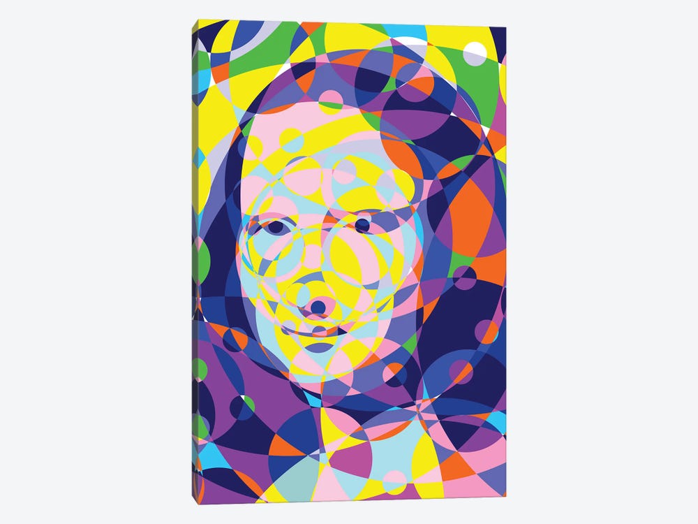 Mona Lisa United Circles by Cristian Mielu 1-piece Canvas Artwork