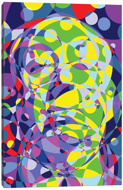 Alfred Colored Circles Circles Canvas Art Print - Cristian Mielu