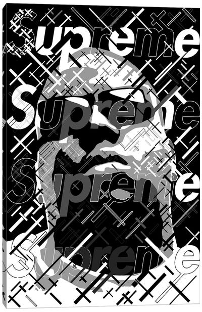 Big Supreme Black&White Canvas Art Print - Supreme