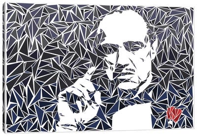 Don Vito Corleone II Canvas Art Print - Gangster & Criminal Art