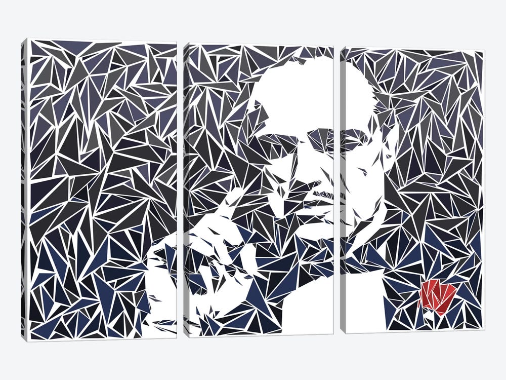 Don Vito Corleone II by Cristian Mielu 3-piece Canvas Artwork