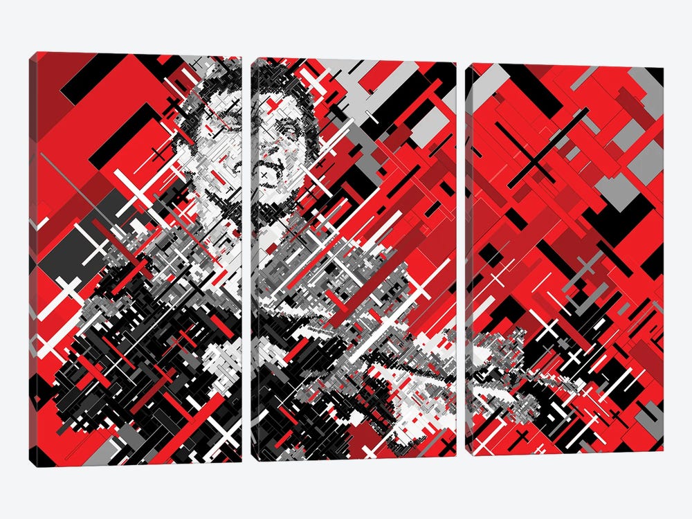 Scarface Shooting by Cristian Mielu 3-piece Canvas Print