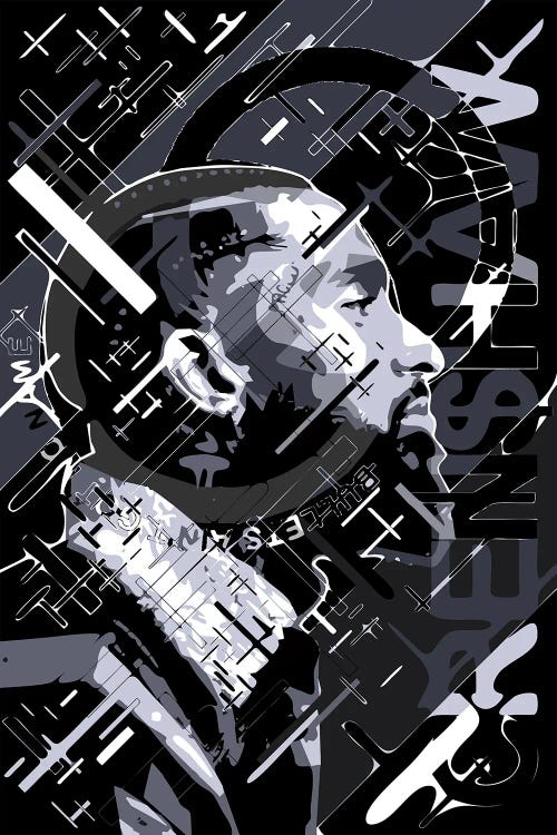 Nipsey 85 by Cristian Mielu wall art