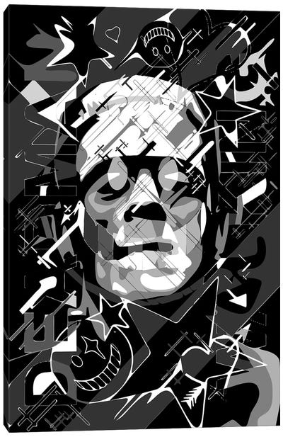 Frankenstein Deadman Walking Canvas Art Print - Cristian Mielu