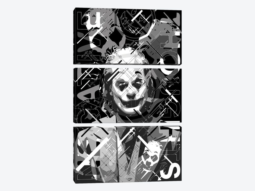 Joker All I Have... by Cristian Mielu 3-piece Canvas Artwork