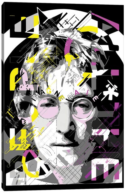 Lennon - Imagine Canvas Art Print - Glasses & Eyewear Art
