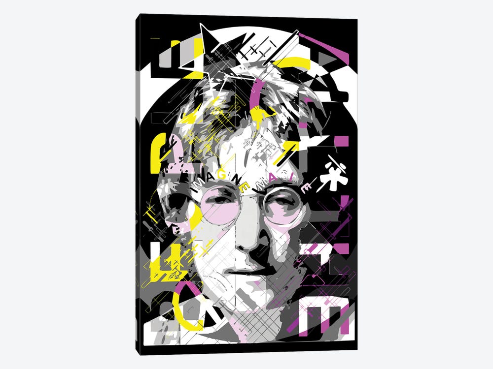 Lennon - Imagine by Cristian Mielu 1-piece Canvas Artwork