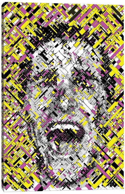 Psycho Screaming Canvas Art Print - Horror Movie Art