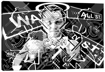 Show Me the Cash Canvas Art Print - Biographical Movie Art