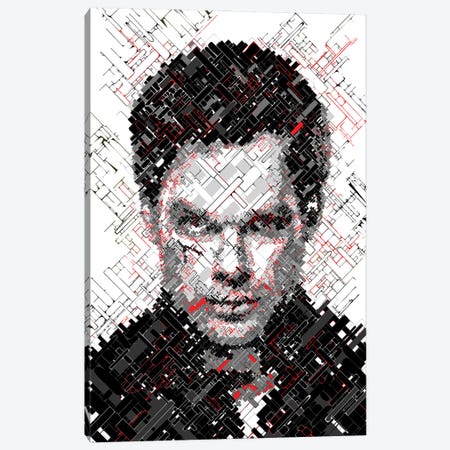 Dexter - Tones of Grey and Blood Canvas Print #MIE231} by Cristian Mielu Canvas Print