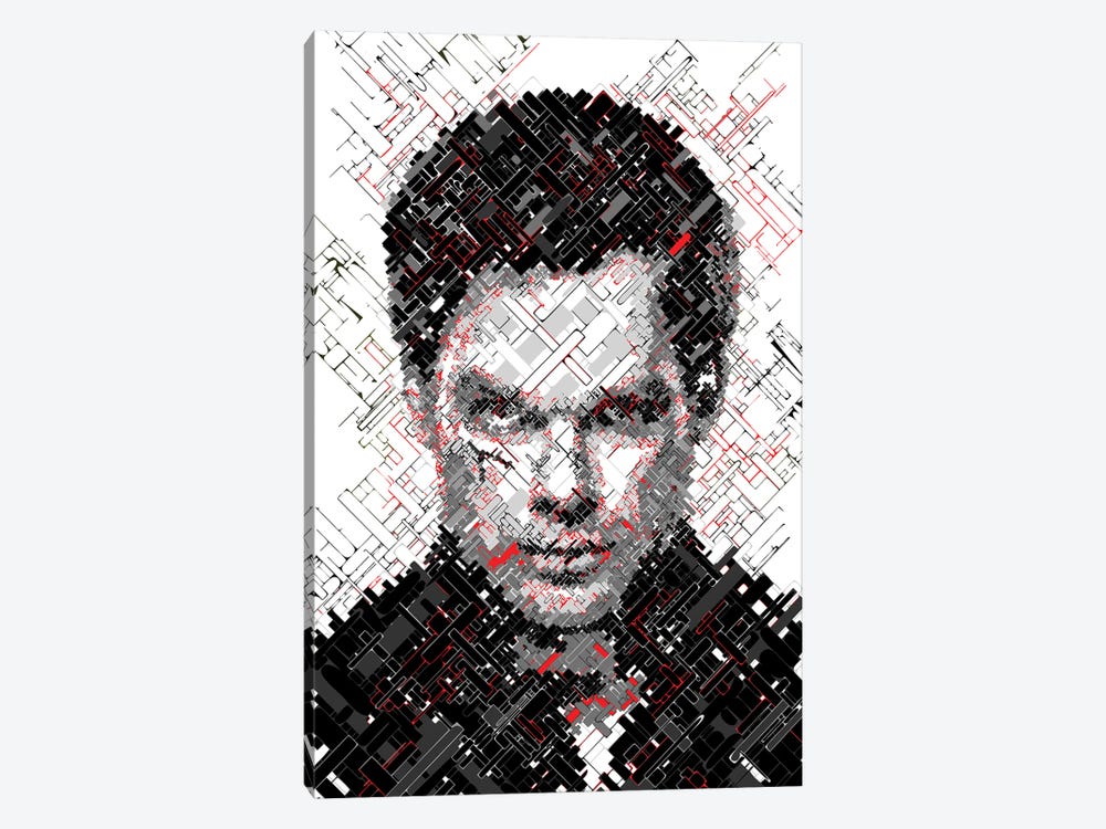 Dexter - Tones of Grey and Blood by Cristian Mielu 1-piece Canvas Wall Art