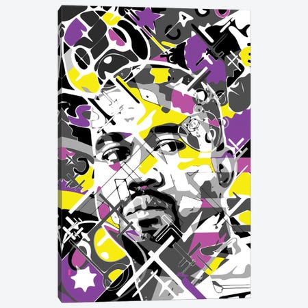 Kanye Canvas Print #MIE268} by Cristian Mielu Canvas Art
