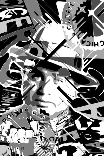 Black & White Pop Culture Art: Al Capone Scarface by Cristian Mielu