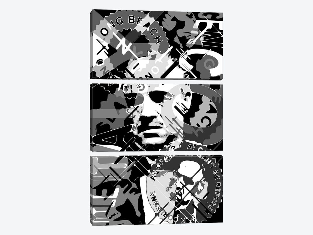 Don Corleone - An Offer That Can't Be Refused by Cristian Mielu 3-piece Canvas Art Print