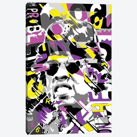 Jay-Z Canvas Print #MIE282} by Cristian Mielu Canvas Artwork