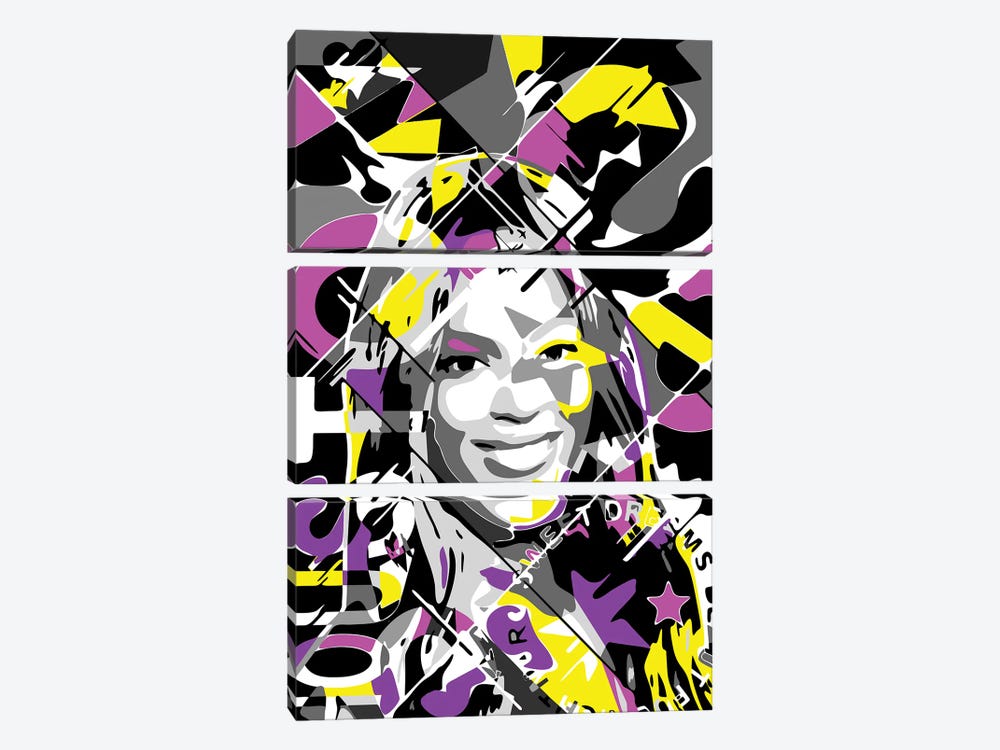 Beyonce by Cristian Mielu 3-piece Canvas Art