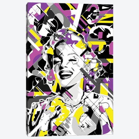 Marilyn Monroe Canvas Print #MIE291} by Cristian Mielu Canvas Art Print