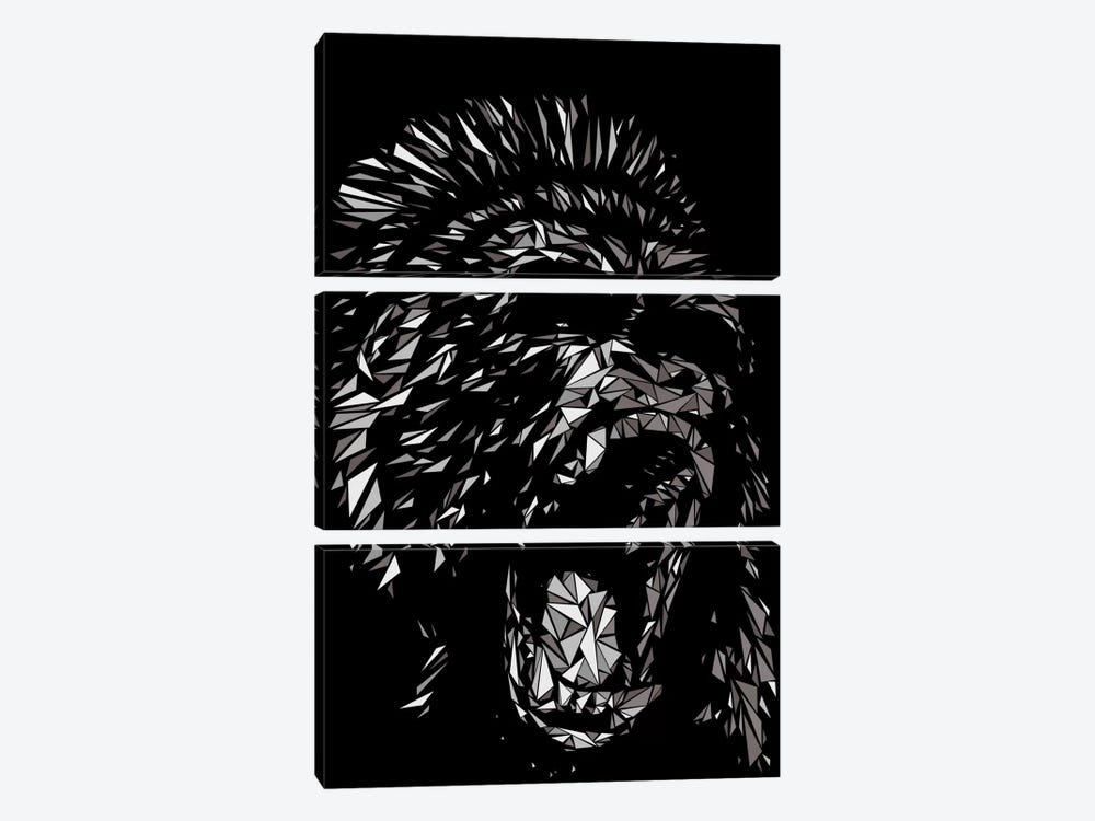 Gorilla 3-piece Canvas Print