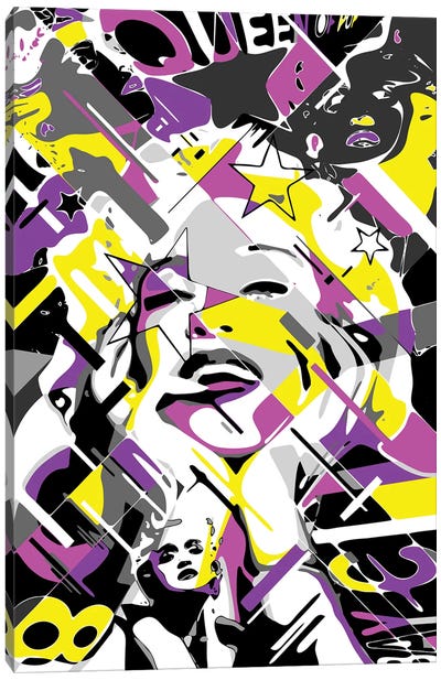 Madonna - Queen Of Pop Canvas Art Print - Pop Music Art