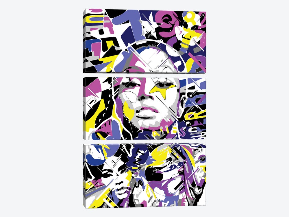 Nicki Minaj by Cristian Mielu 3-piece Art Print