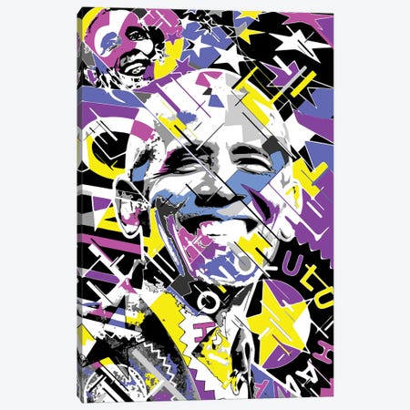 Obama Canvas Print #MIE344} by Cristian Mielu Canvas Artwork
