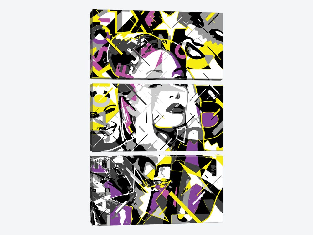 Selena by Cristian Mielu 3-piece Canvas Art Print